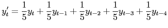 Running mean equation